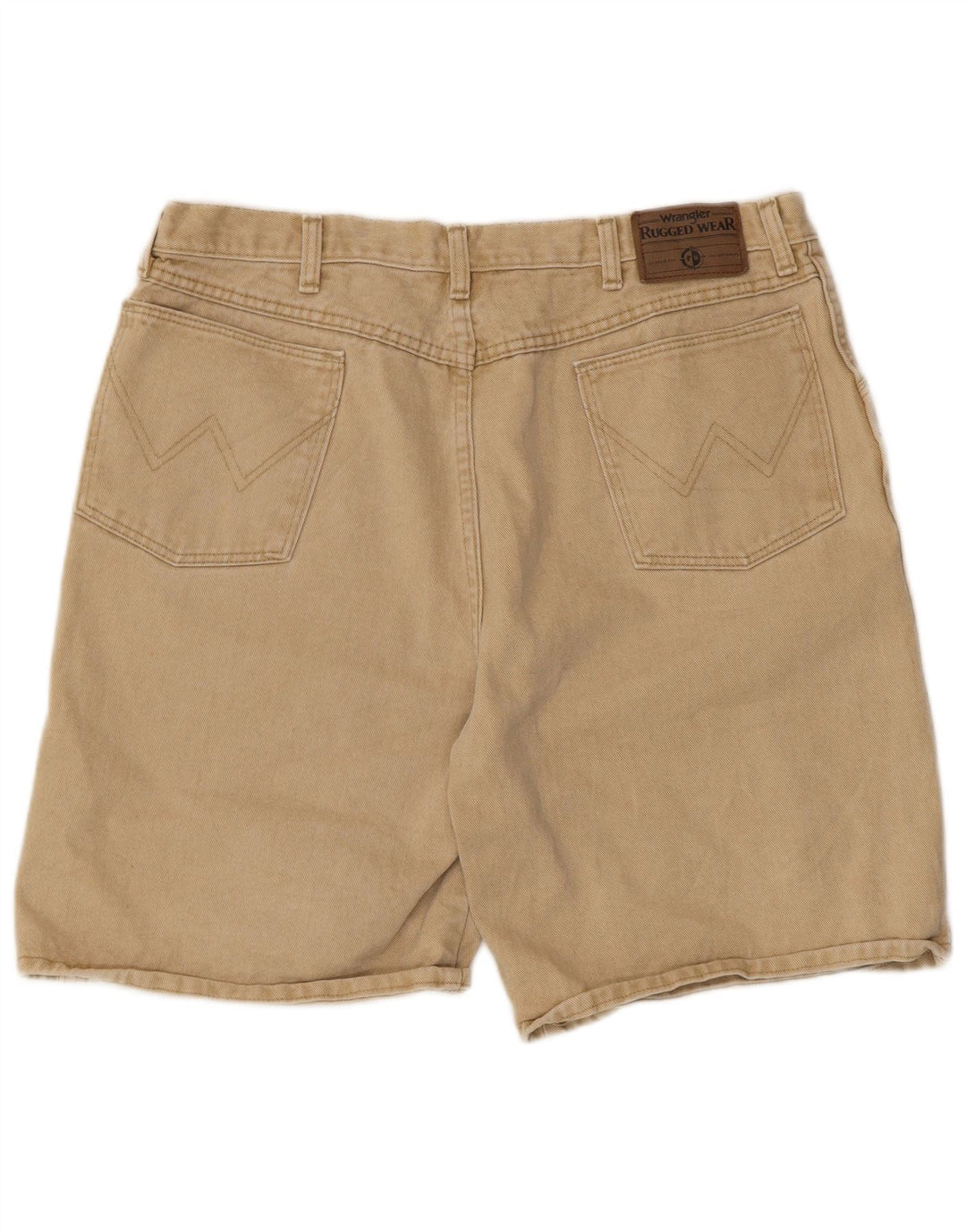 WRANGLER Herren Jeansshorts W38 XL Beige Baumwolle