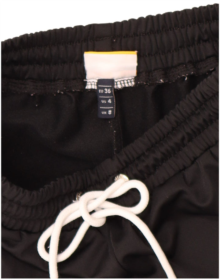 Ellesse Womens Graphic Sport Shorts UK 8 Small Schwarz
