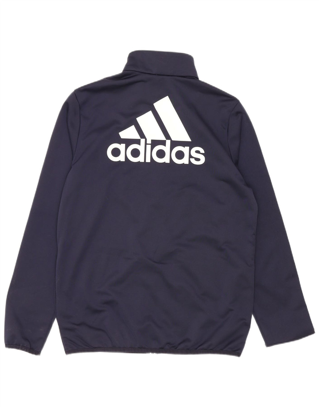 Adidas Jungen Grafik-Trainingsanzug-Top-Jacke, 13–14 Jahre, marineblaues Polyester