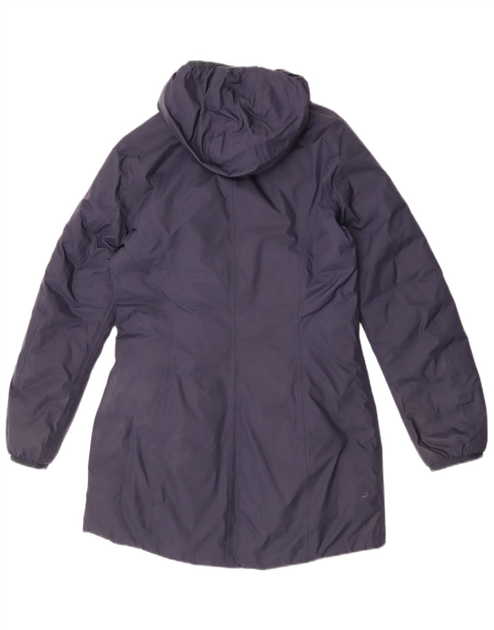 K-Way Damen-Windbreaker-Mantel mit Kapuze, wendbar, Gr. 8, Marineblau