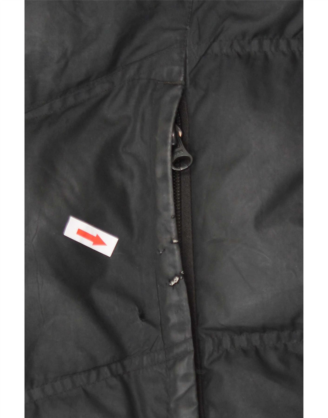 Nike Herren Grafik gepolsterte Jacke UK 38 Medium Schwarz Polyester