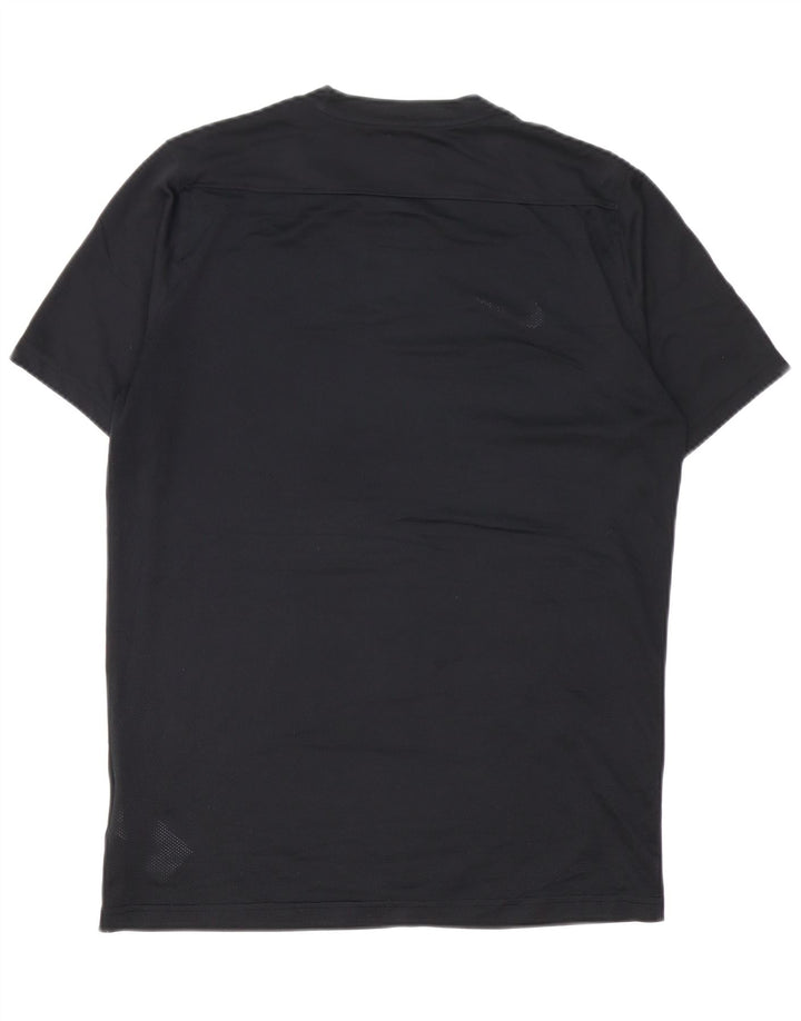 NIKE Herren Dri Fit T-Shirt Top Large Schwarz Polyester