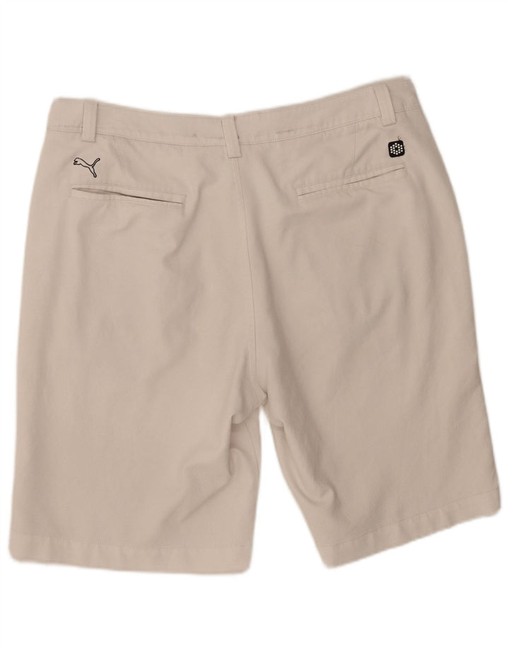 Puma Herren Chino Shorts W36 Large Weiß Polyester