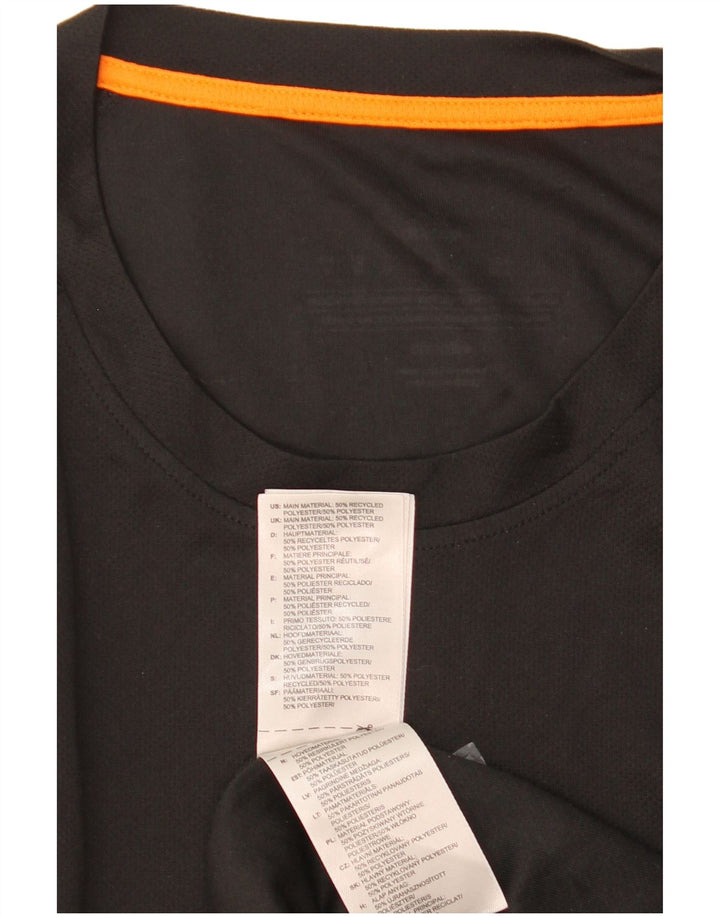 Adidas Herren Grafik T-Shirt Top Medium Schwarz Polyester