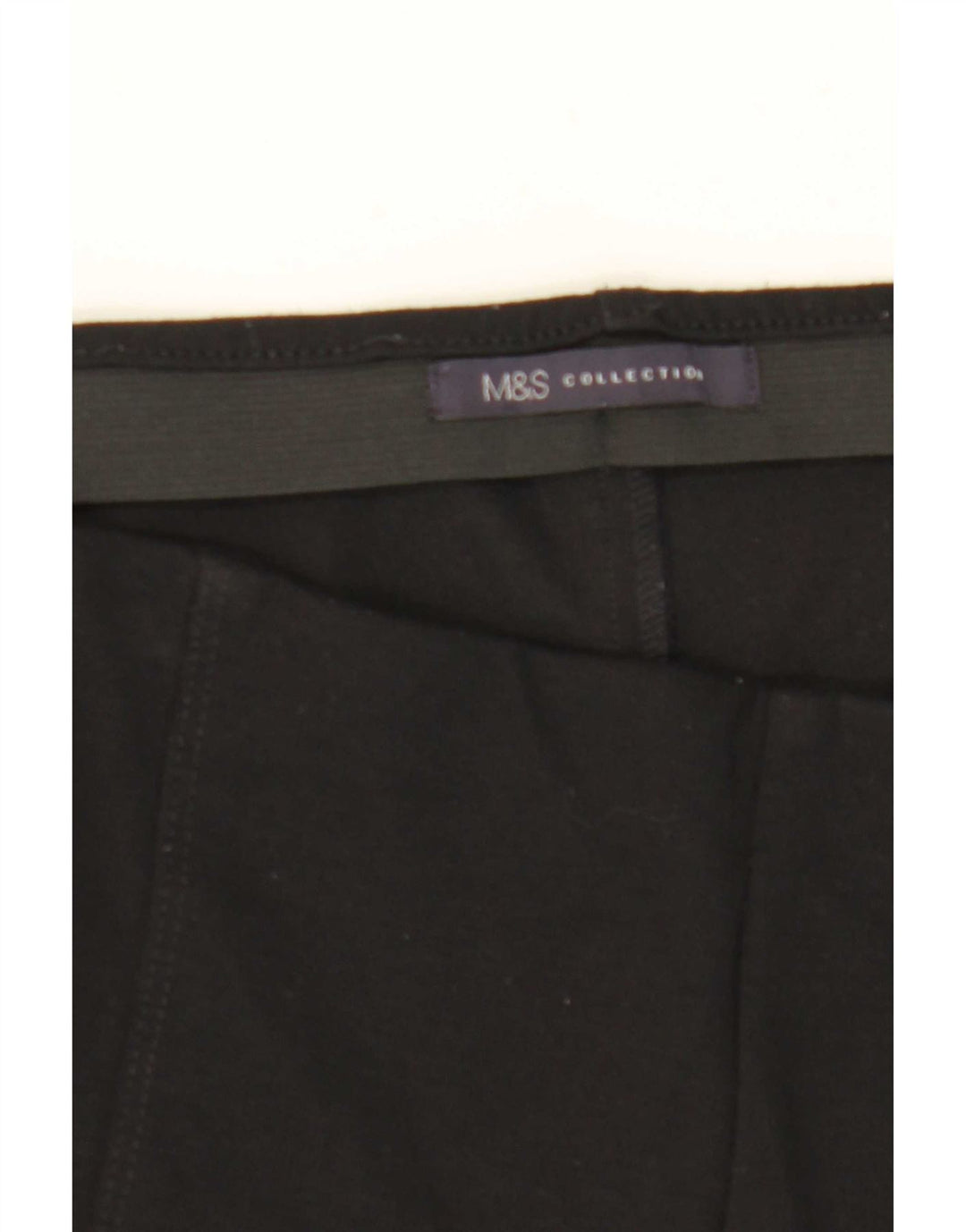 Gerade geschnittene Damenhose von Marks & Spencer, W33, L26, Schwarz