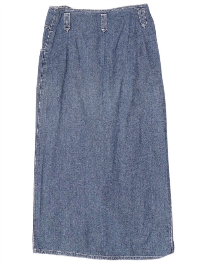 Vintage Damen Midi Jeansrock Medium W28 Blaue Baumwolle