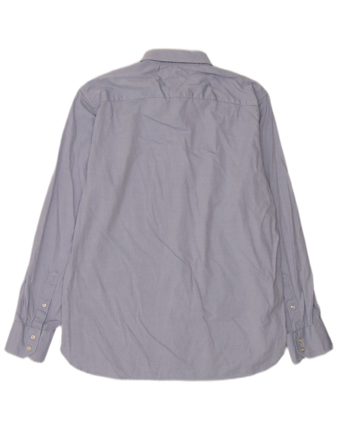 Tommy Hilfiger Herrenhemd, große blaue Baumwolle