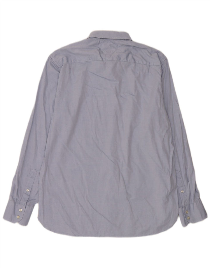 Tommy Hilfiger Herrenhemd, große blaue Baumwolle