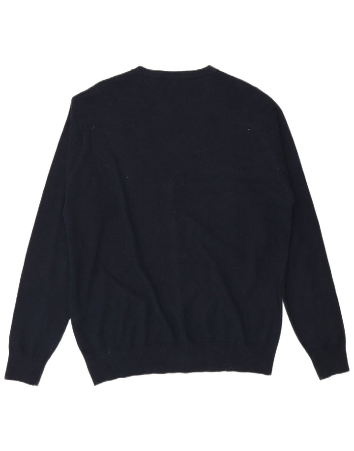 Trussardi Herren-Strickjacke IT 54 XL Marineblaue Wolle