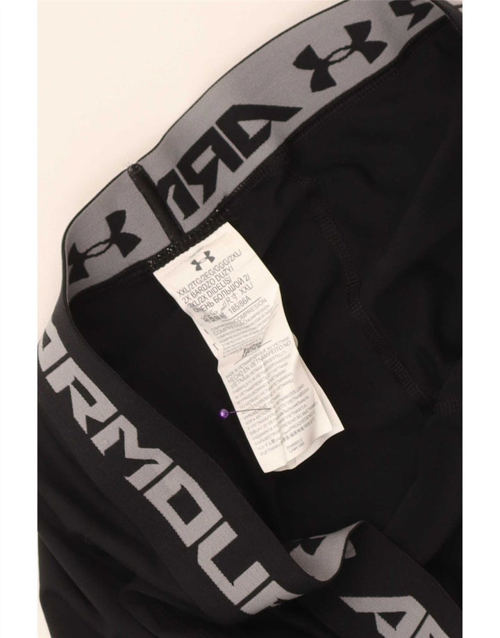Under Armour Herren Graphic Capri Leggings 2XL Schwarz Polyester