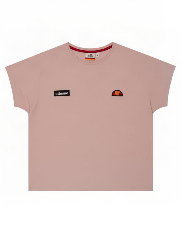 Ellesse Damen T-Shirt Top UK 14 Mittelrosa Baumwolle