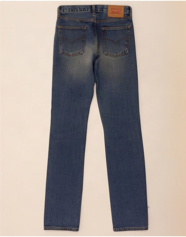 Levi's Damen 595 Straight Jeans W30 L34 Blaue Baumwolle