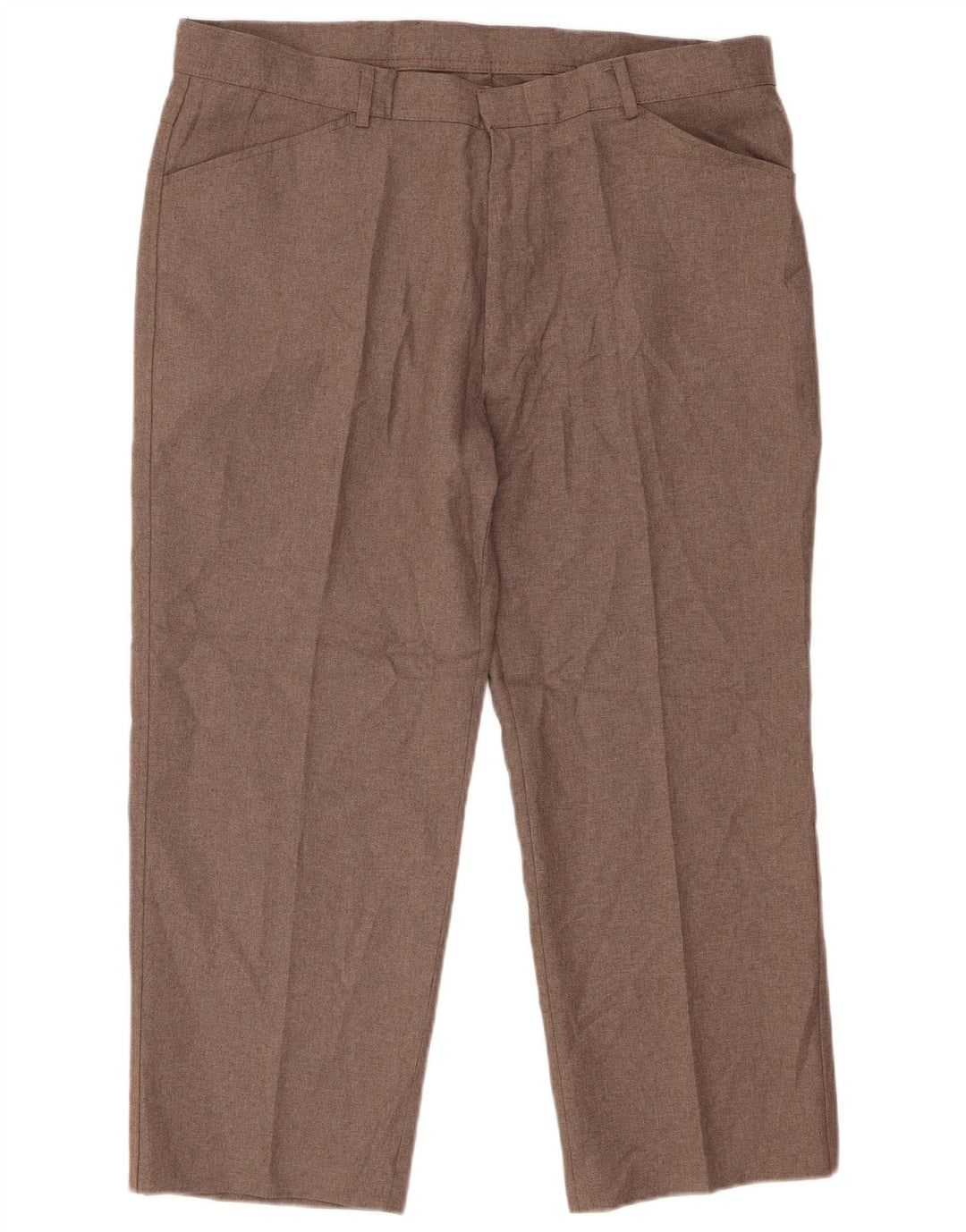 Gerade geschnittene Herrenhose von Farah, W40, L26, braun, Polyester