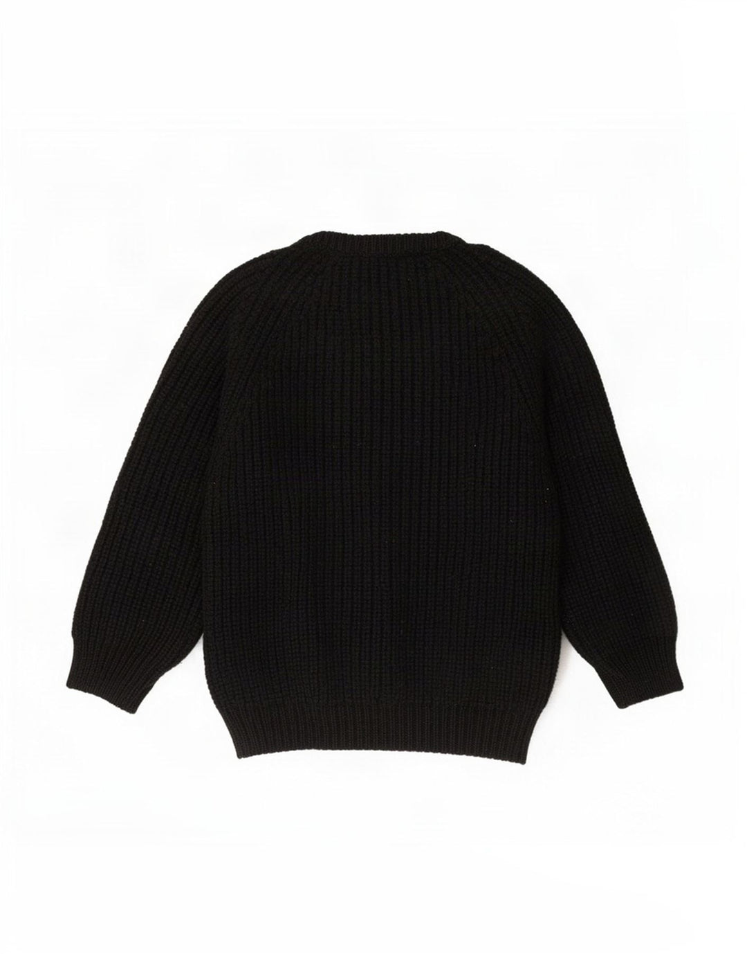 The Sweater Shop Herren-Pullover mit U-Boot-Ausschnitt, Mittelschwarz, Schurwolle