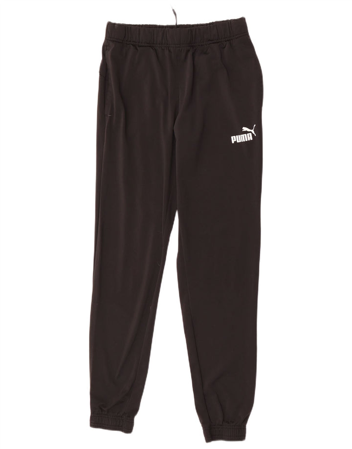 PUMA Damen Trainingshose Jogger UK 12 Medium Schwarz Polyester