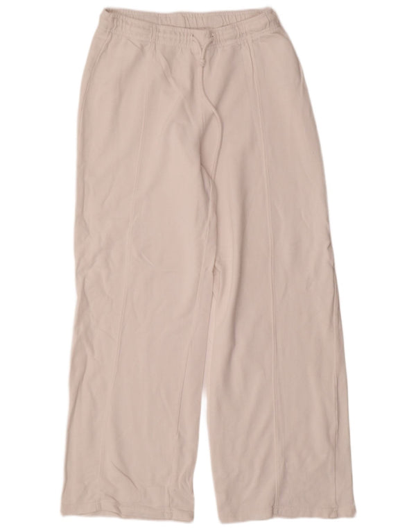 Zara Damen-Trainingshose, UK-Größe 46, Größe L, weiße Baumwolle