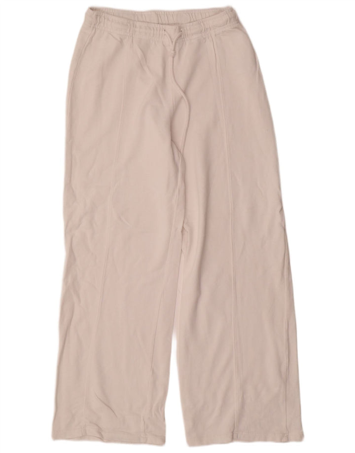 Zara Damen-Trainingshose, UK-Größe 46, Größe L, weiße Baumwolle