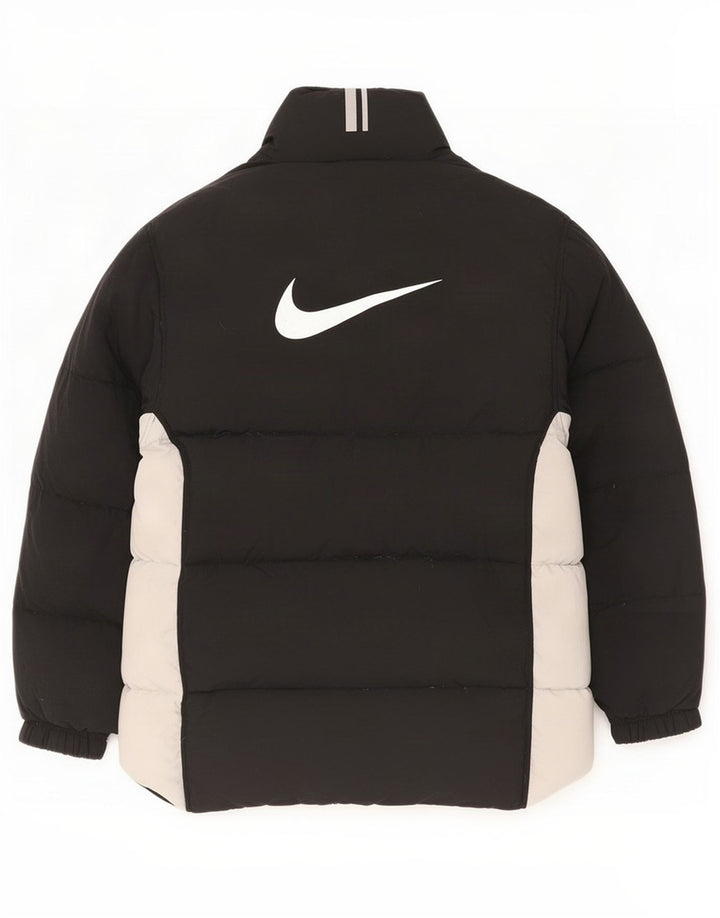 Nike Herren Graphic Padded Jacket UK 36/38 Small Schwarzes Colourblock-Nylon