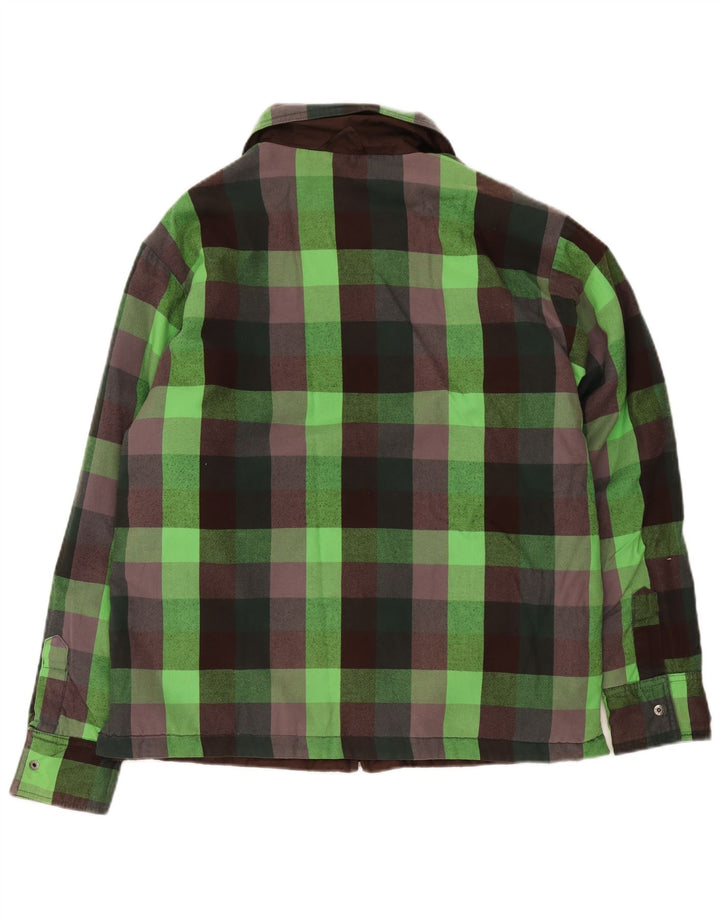 The North Face Herren Bomberjacke UK 38 Mittelgrün kariert