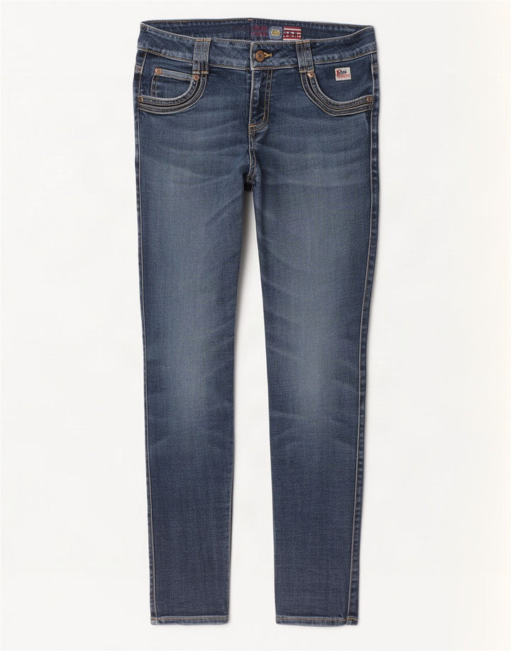 Roy Rogers Damen Slim Jeans W29 L27 Blaue Baumwolle