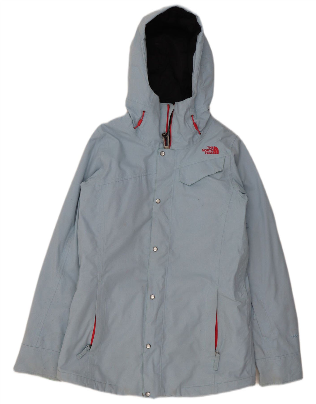 The North Face Damen-Windbreaker-Jacke mit Kapuze, übergroß, Gr. 10, klein, Blau