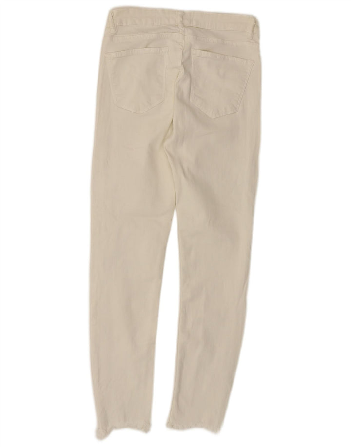 ZARA Damen Slim Jeans EU 38 Small W28 L26 Weiß