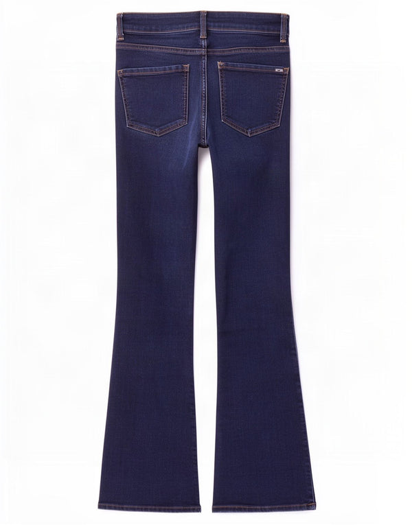 Marks & Spencer Damen The Eva Bootcut Jeans UK 8 Small W26 L31 Marineblau