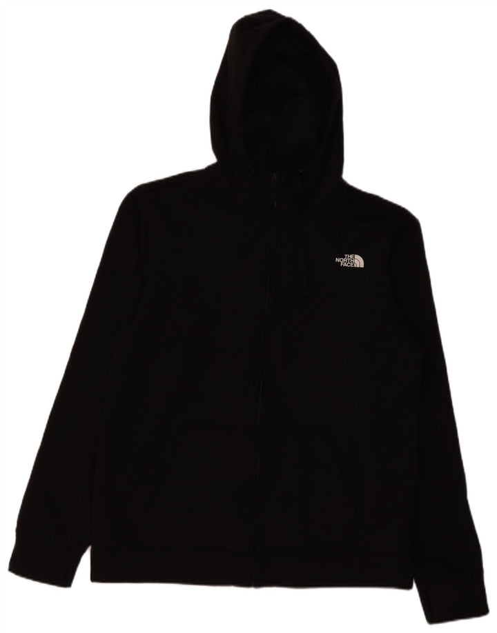 The North Face Herren-Kapuzenpullover mit Reißverschluss, groß, aus schwarzem Polyester