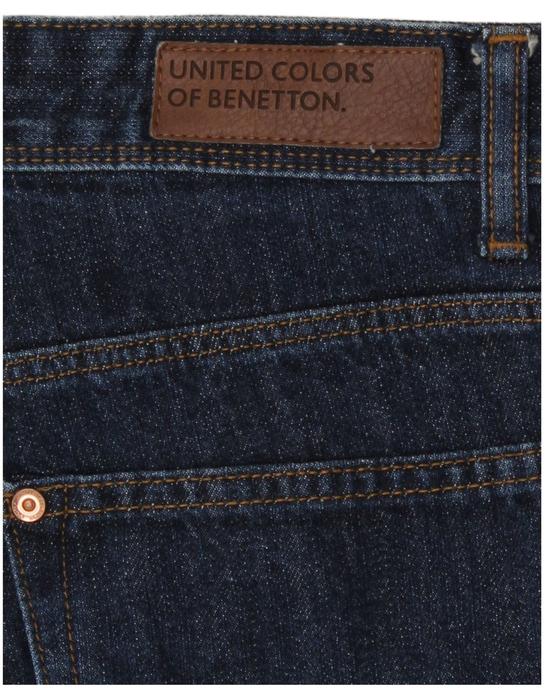 Benetton Herren Straight Jeans W32 L29 Blau