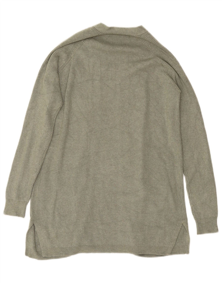 Marks & Spencer Offener Damen-Cardigan-Pullover UK 10 Small Grüne Viskose