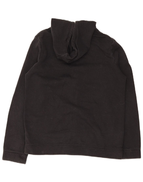 Nike Jungen-Kapuzenpullover mit Standard-Passform und Reißverschluss, 13–14 Jahre, XL, schwarze Baumwolle