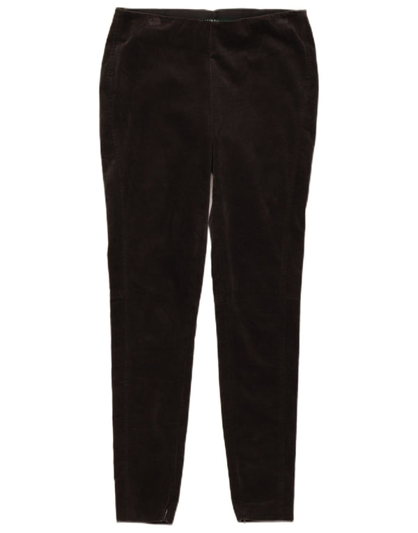 Ralph Lauren Damen-Leggings aus Cord, US 2 XS, graue Baumwolle
