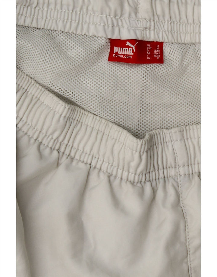 PUMA Mens Graphic Sport Shorts Medium  White Vintage Puma and Second-Hand Puma from Messina Hembry 