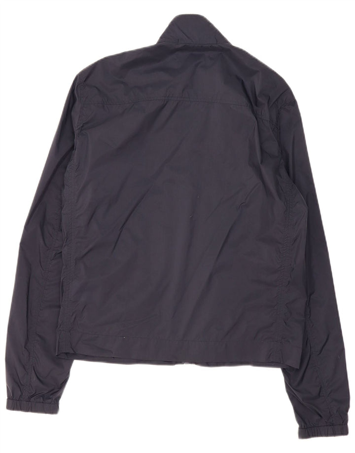 Moschino Herren-Trainingsanzug-Top-Jacke, IT 52, großes marineblaues Polyamid