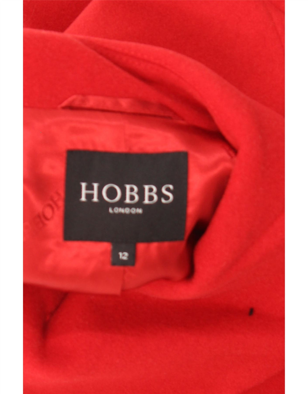HOBBS Damenmantel UK 12 Mittelrote Wolle