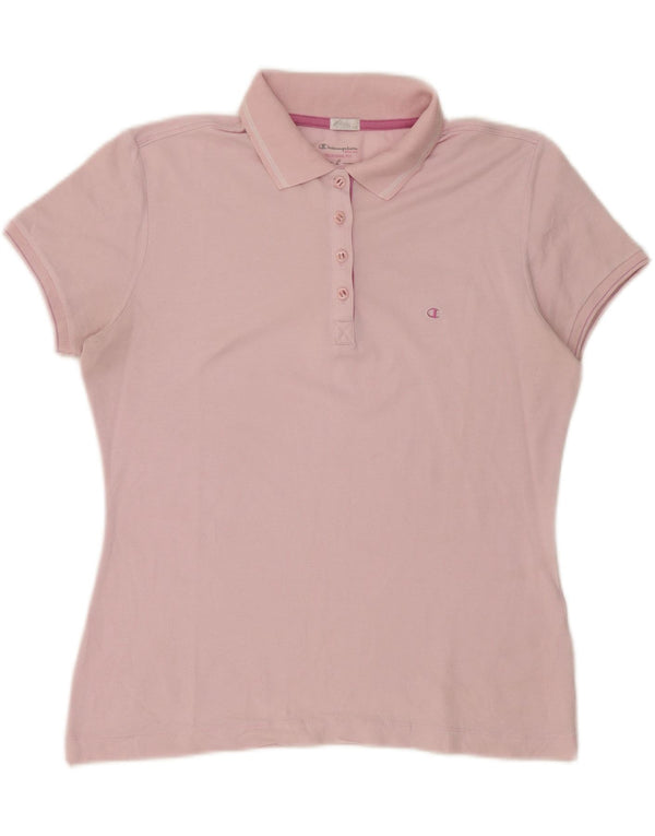 Champion Damen Heritage Poloshirt UK 14 Large Pink
