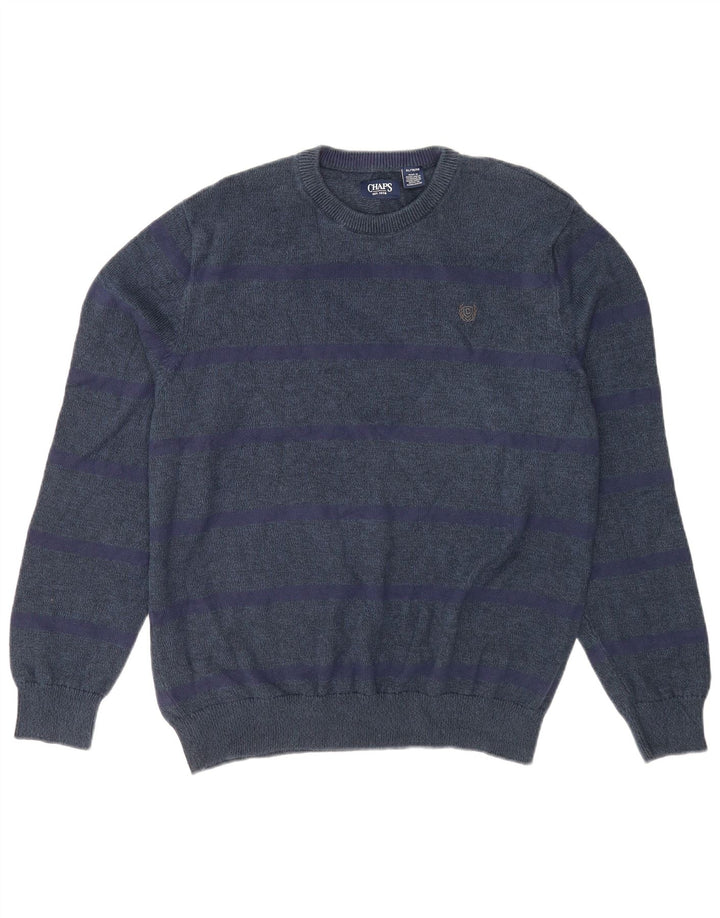 Chaps Herren-Pullover mit Rundhalsausschnitt, XL, marineblau, Baumwolle
