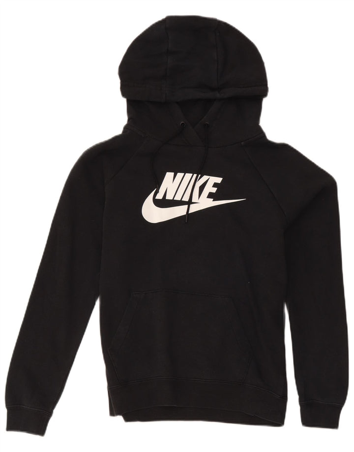 Nike Herren-Kapuzenpullover mit Grafik, Größe S, Schwarz, Baumwolle
