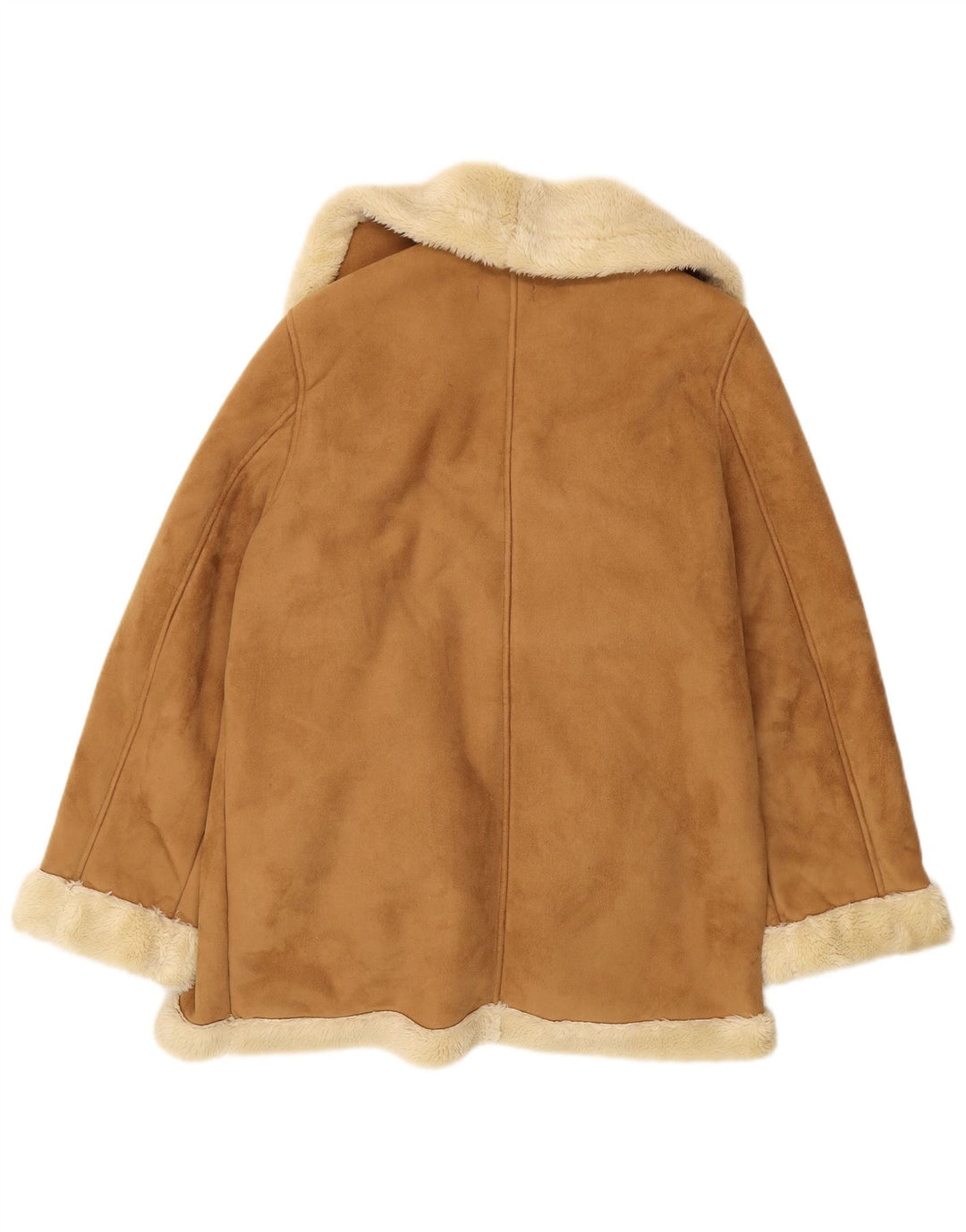 Wit & Wisdom Damen Übergroßer Sherpa-Mantel UK 14 Large Braun Polyester