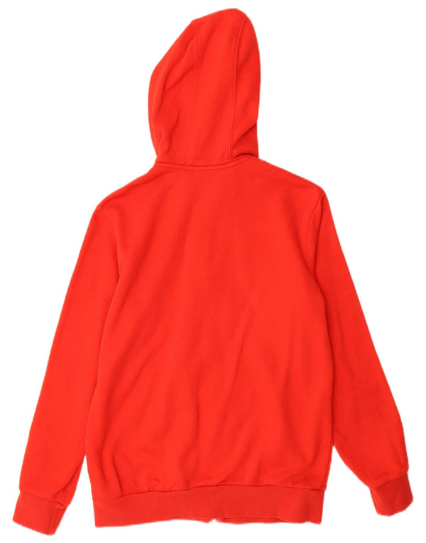 Adidas Jungen-Kapuzenpullover mit Reißverschluss, 13–14 Jahre, rote Baumwolle