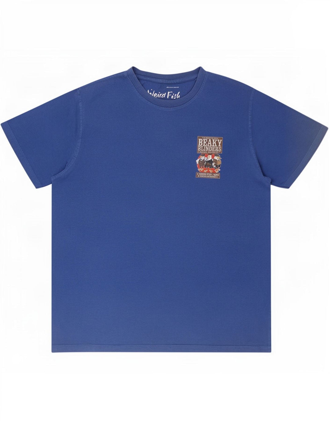 Weird Fish Herren Grafik T-Shirt Top XL Blau