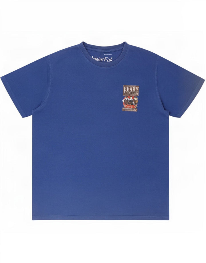 Weird Fish Herren Grafik T-Shirt Top XL Blau