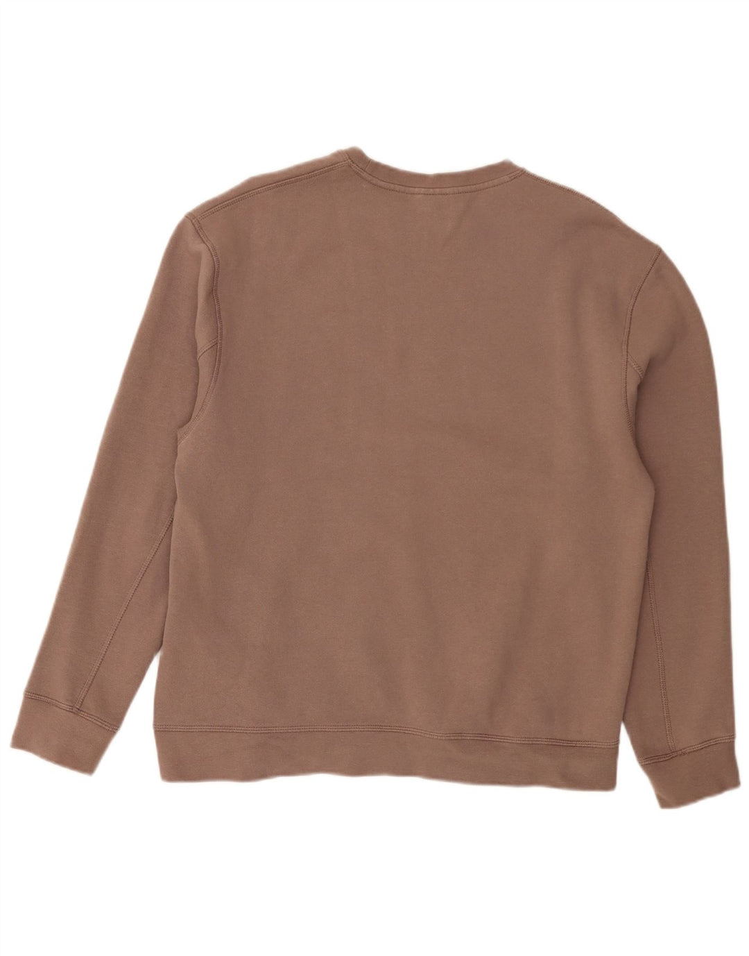 Topshop Damen-Sweatshirt-Pullover UK 14 Mittelbraune Baumwolle