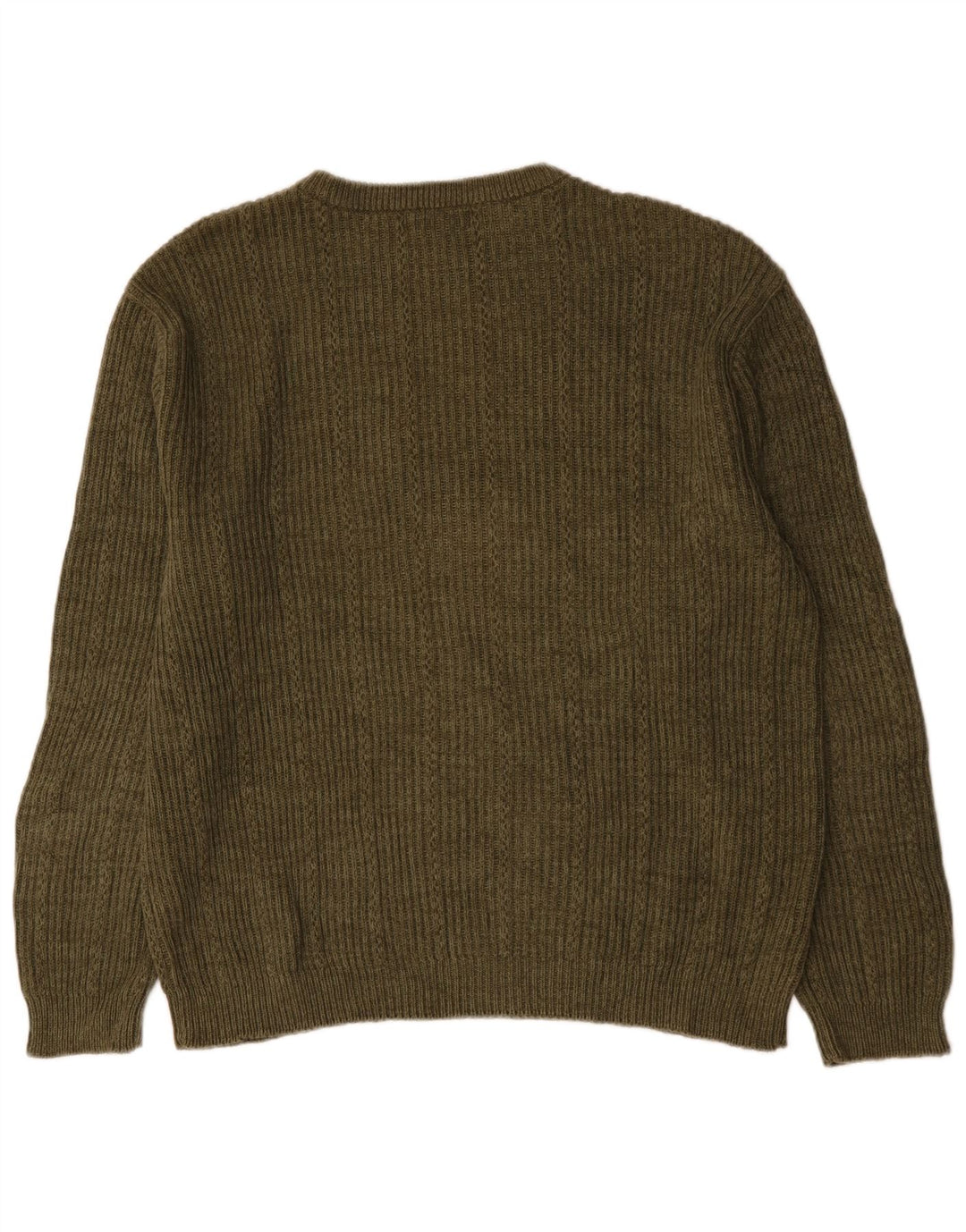 Chaps Herren-Pullover mit Rundhalsausschnitt, XL, Khaki