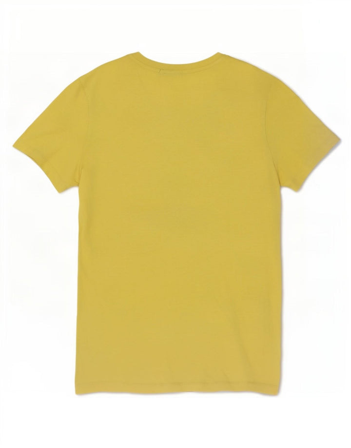 Calvin Klein Jeans Herren-T-Shirt mit Grafik, mittelgelbe Baumwolle