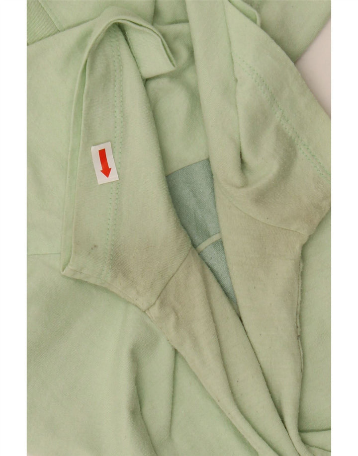 THE NORTH FACE Damen Grafik-T-Shirt-Oberteil UK 14 Mittelgrünes Polyester