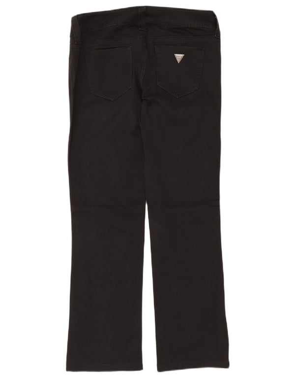 Guess Womens Bootcut Jeans W28 L29 Black Cotton