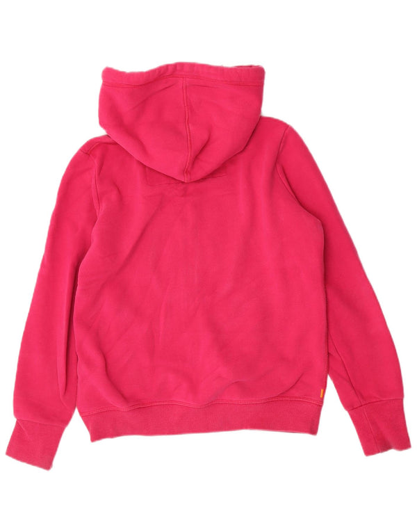 Superdry Damen-Kapuzenpullover mit Reißverschluss, UK 12, mittelrosa, Baumwolle