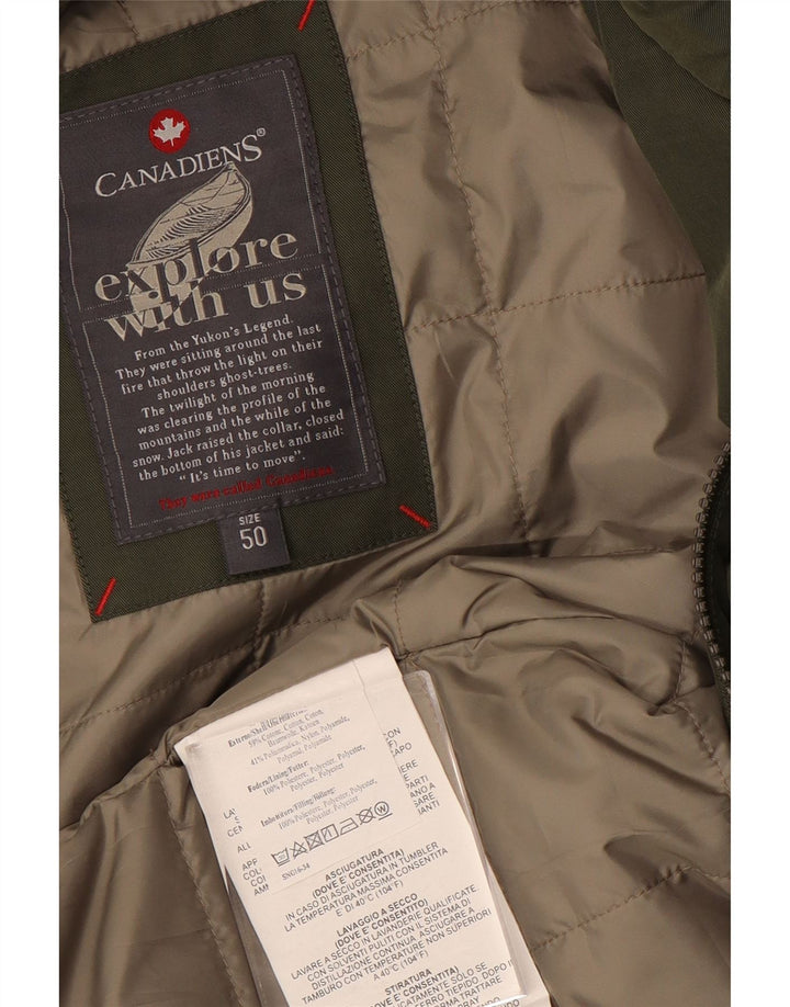 Canadiens Herren-Utility-Jacke, EU 50, große grüne Baumwolle