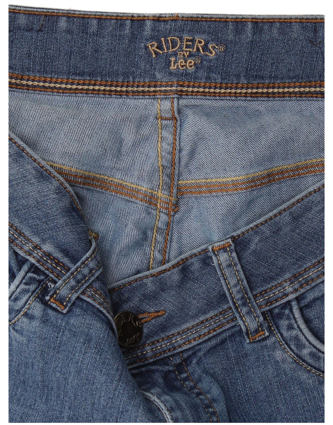 Lee Damen Riders Denim Shorts W34 Large Blau